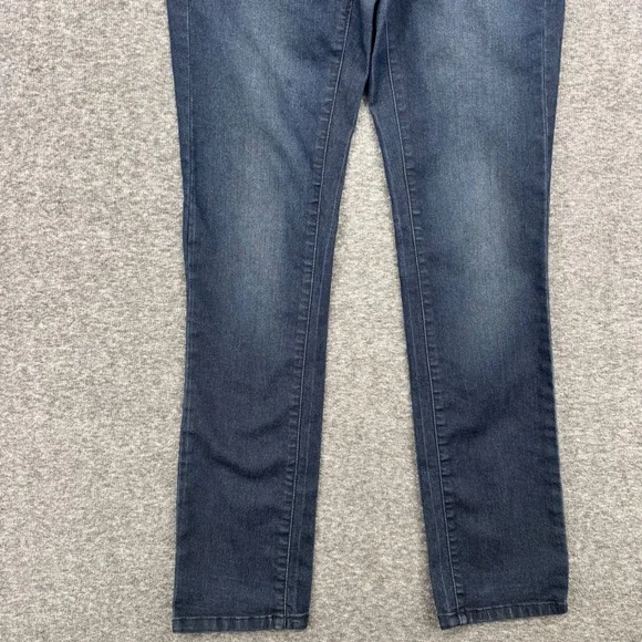 Jennifer Lopez Womens Straight Leg Low Rise Dark Wash Blue Denim Jeans Size 0 - Picture 6 of 7